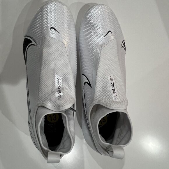 Size 13 Nike Vapor Edge Pro 360 Detachable Football Cleats White DO1143-100 main image 8
